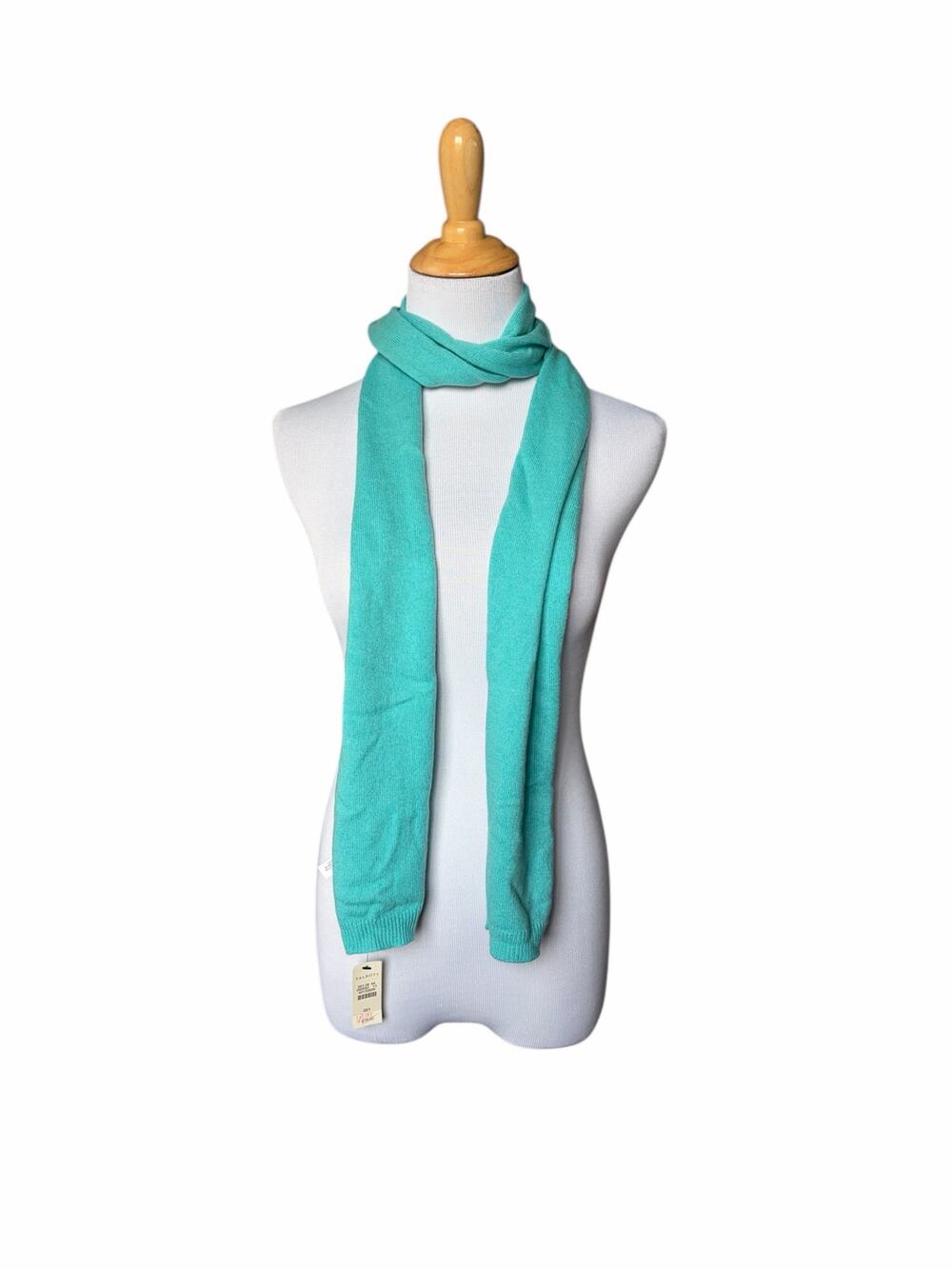NWT Talbots Blue 100% Cashmere Scarf- DAMAGED